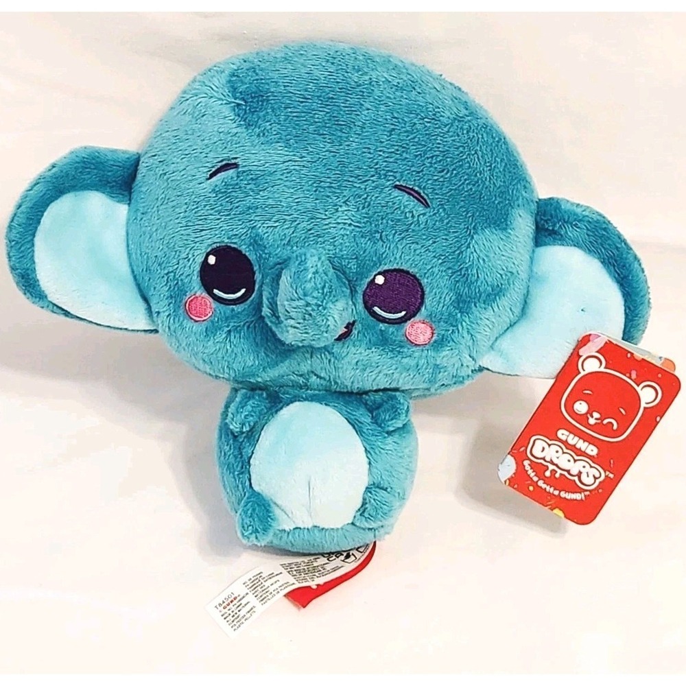 GUND Drops Tony Trunks 6" Stuffed Animal Plush Embroidered Eyes